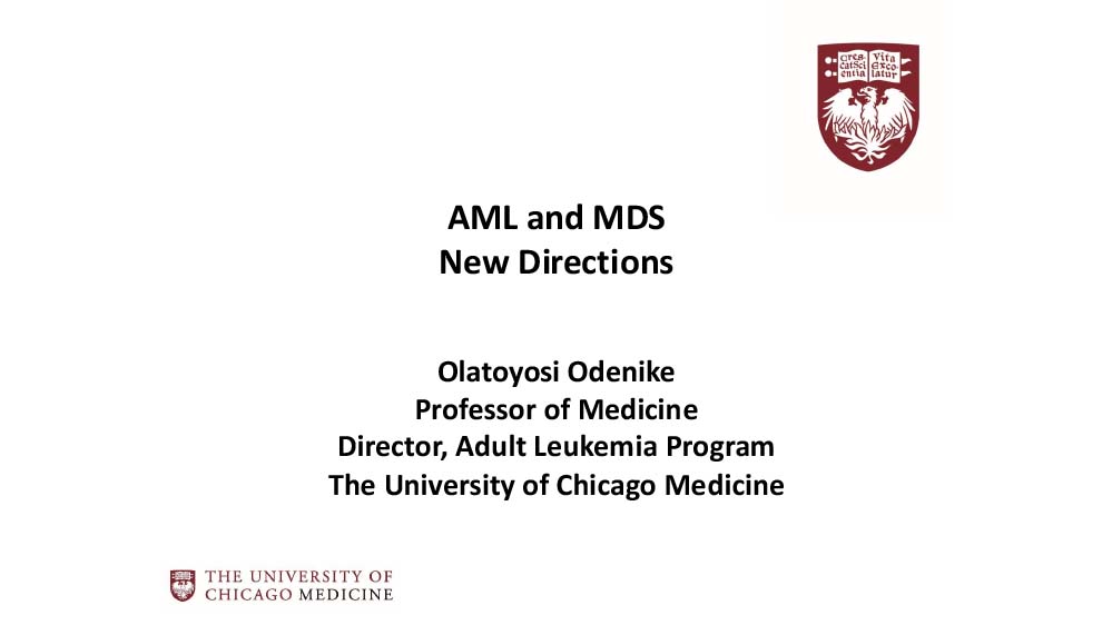 AML and MDS: New Directions