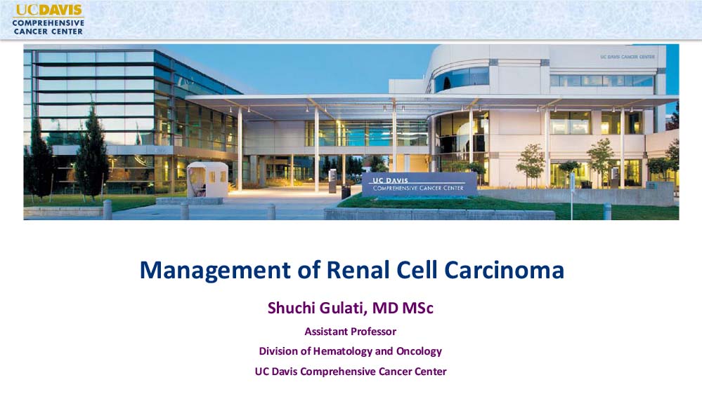 Management of Renal Cell Carcinoma