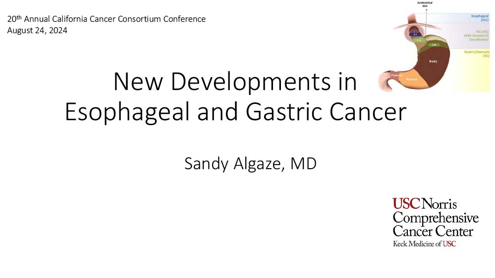 New Developments in Esophageal and Gastric Cancer