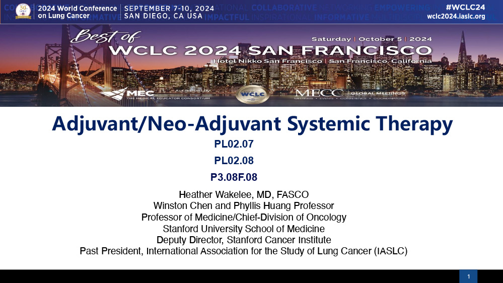 Adjuvant/Neo-adjuvant Systemic Therapy