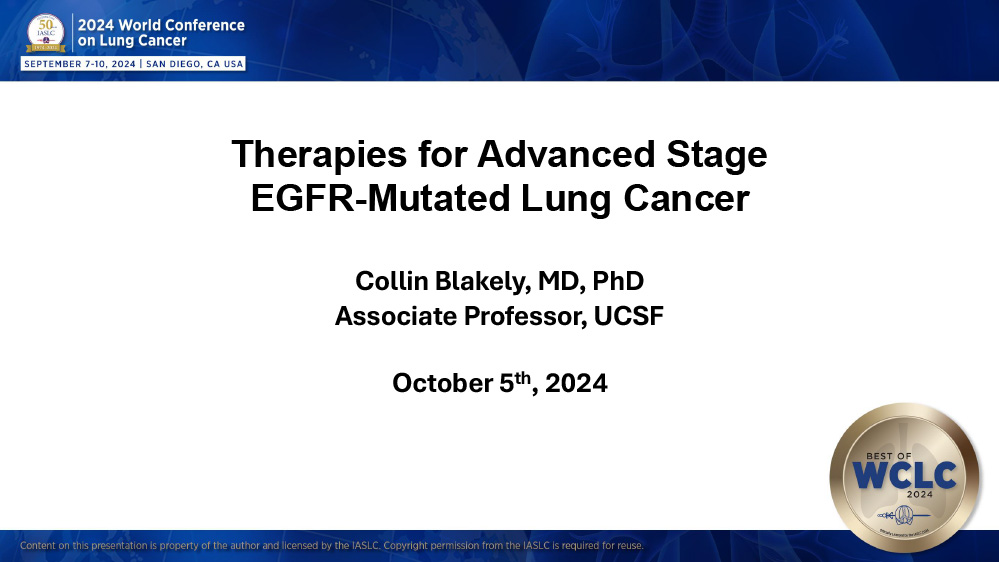 EGFR Mutated Lung Cancer - Advanced Stage