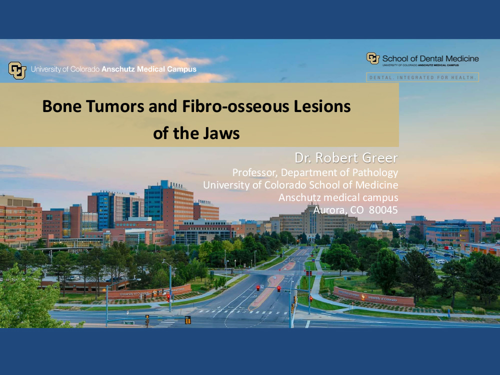 Fibro-osseous and Bone Tumors: Diagnosis, Surgical and Nonsurgical Management