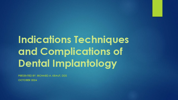 Indications, Techniques and Complications of Dental Implantology