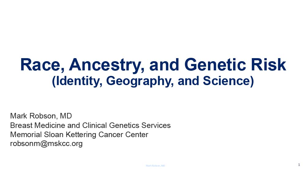 Keynote Lecture: Genetics and RACE