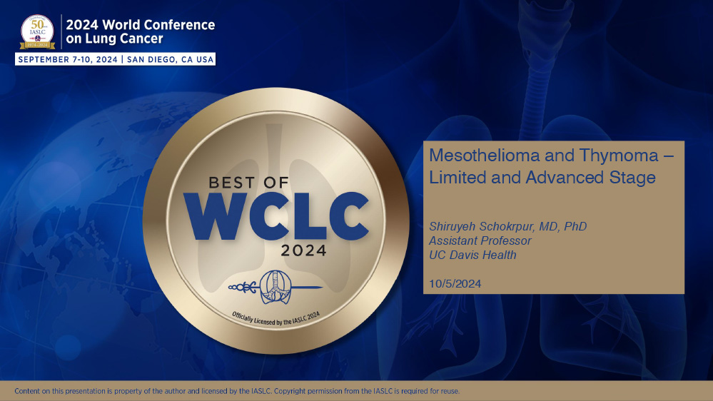 Mesothelioma and Thymoma – Limited and Advanced Stage