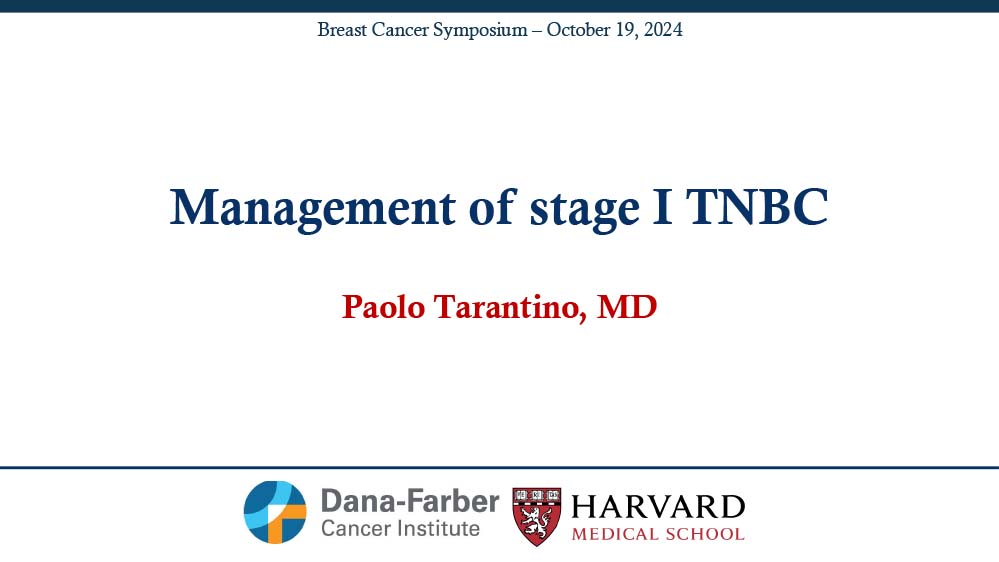 Stage 1A TNBC: Treatment and Outcomes