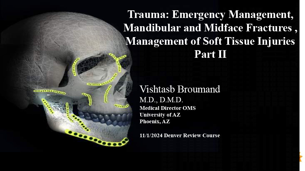 Trauma: Emergency Management, Mandibular, Midface, and Leforte Fractures, Management of Soft Tissue Injuries Continued