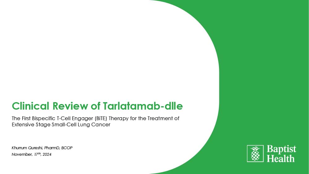 Clinical Review of Tarlatamab-dlle, The First Bispecific T-Cell Engager (BiTE) Therapy for the Treatment of Extensive-Stage Small Cell Lung Cancer