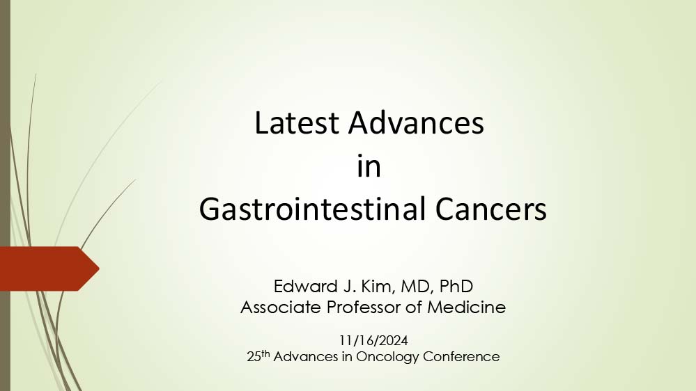 Latest Advances in Gastrointestinal Cancers