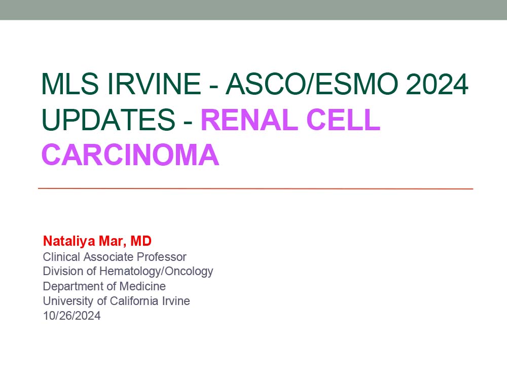 Renal Cancer Updates