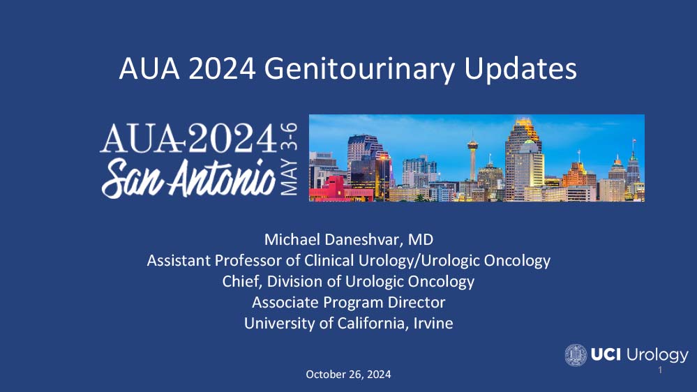 Urology Updates from AUA Meeting