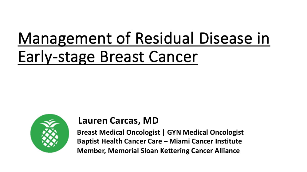 Post-Neoadjuvant Therapy after Residual Disease: How to Approach This Problem?