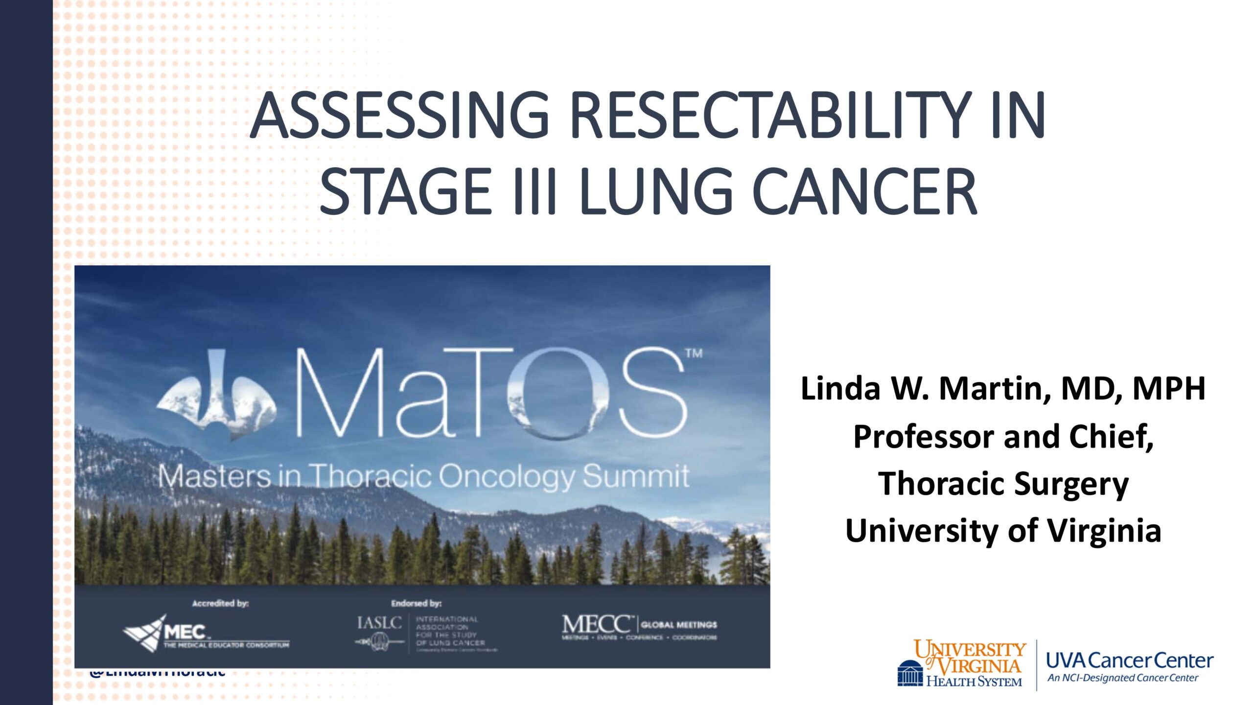 Assessing Resectability in Stage III NSCLC