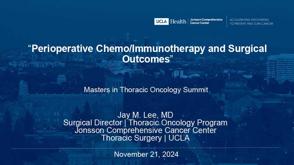 Perioperative Chemo/Immunotherapy and Surgical Outcomes