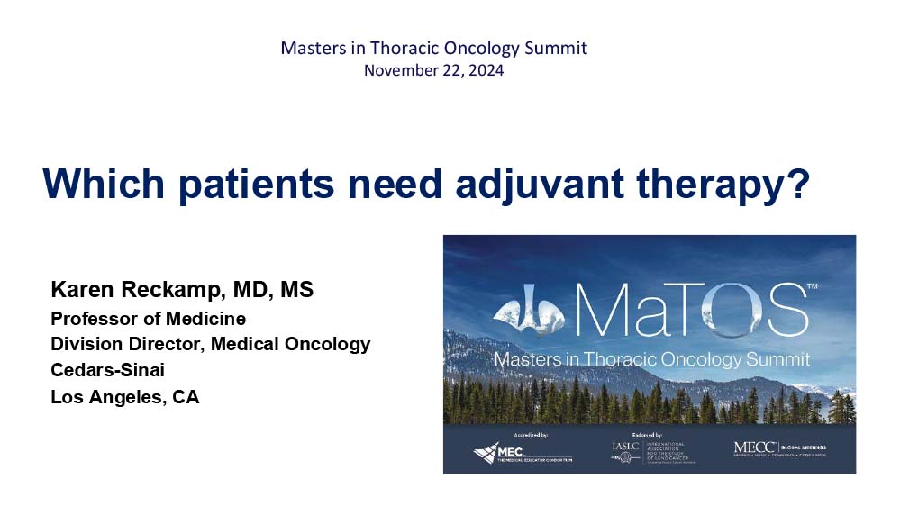 Which Patients Need Adjuvant Therapy?